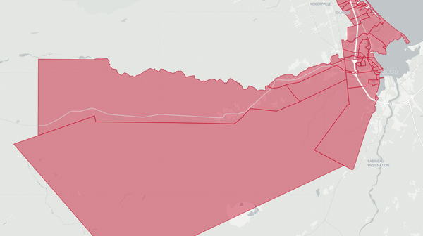 2018 Bathurst West-Beresford poll map
