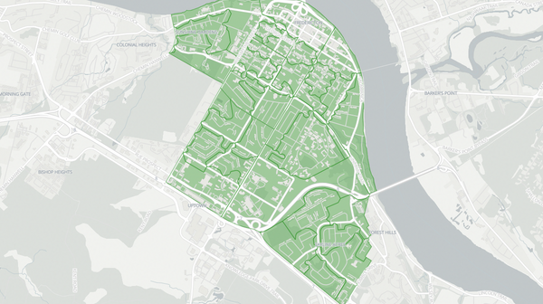 2018 Fredericton South poll map