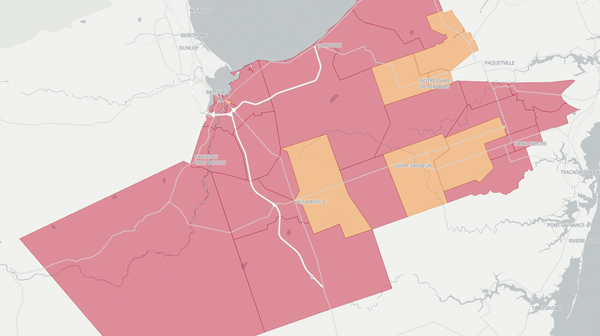 2018 Bathurst East-Nepisiguit-Saint-Isidore poll map
