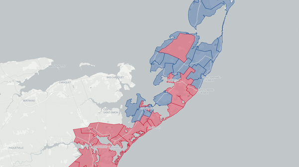 2018 Shippagan-Lamèque-Miscou poll map