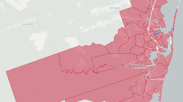 2018 Tracadie-Sheila poll map