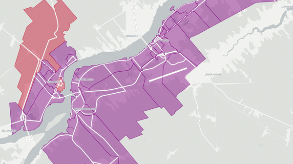 2020 Miramichi poll map