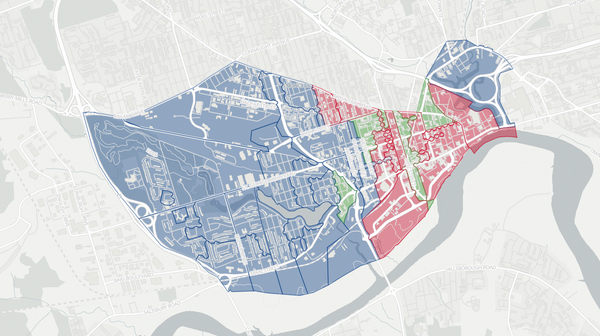 2020 Moncton South poll map