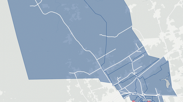 2020 Moncton Northwest poll map