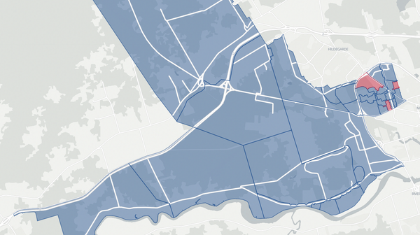 2020 Moncton Southwest poll map