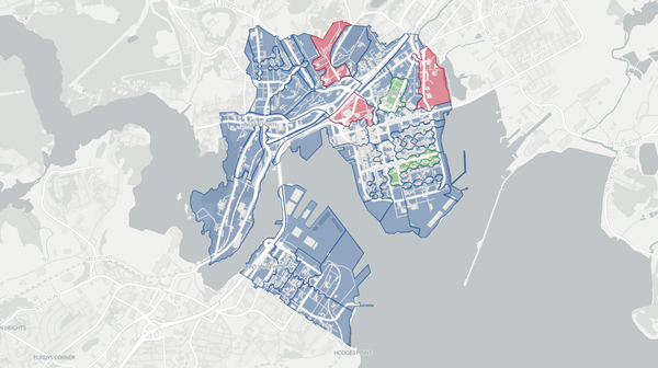 2020 Saint John Harbour poll map