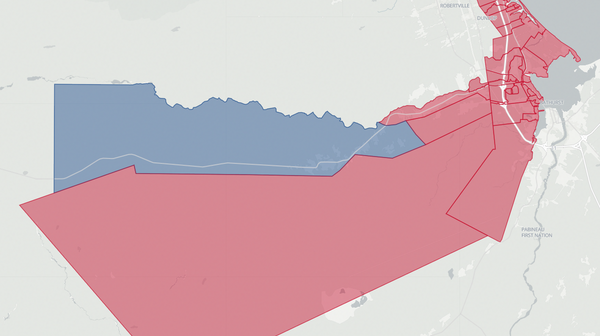 2020 Bathurst West-Beresford poll map