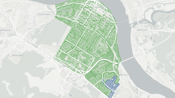 2020 Fredericton South poll map
