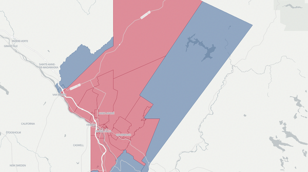 2020 Victoria-La Vallée poll map