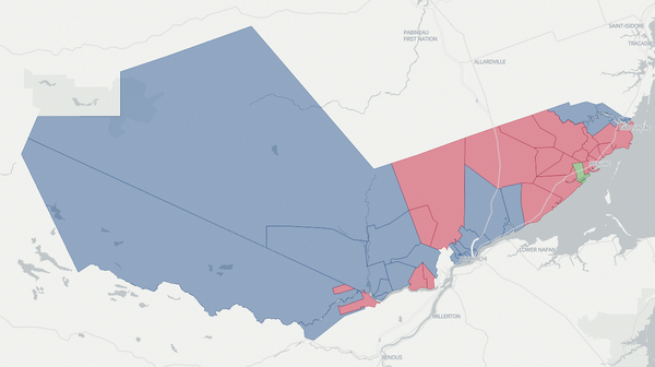 2020 Miramichi Bay-Neguac poll map