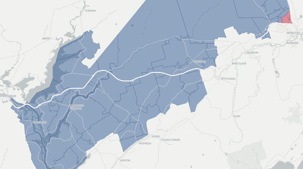 2024 Gagetown-Petitcodiac poll map