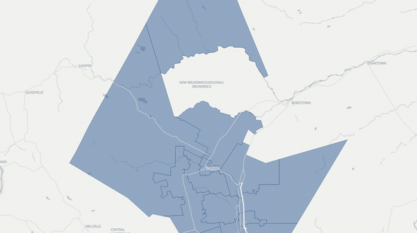 2024 Fredericton-York poll map