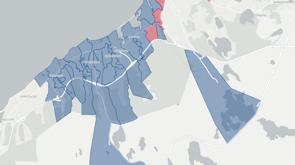 2025 Conception Bay South poll map