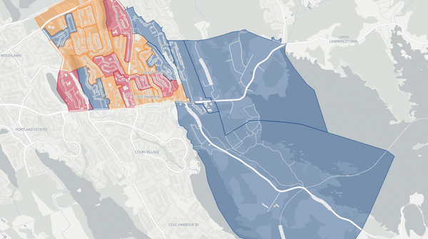 2021 Cole Harbour poll map