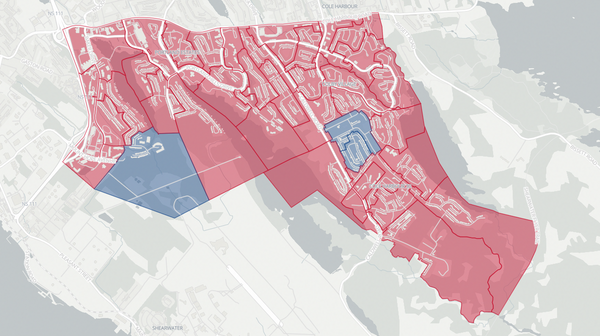 2021 Cole Harbour-Dartmouth poll map
