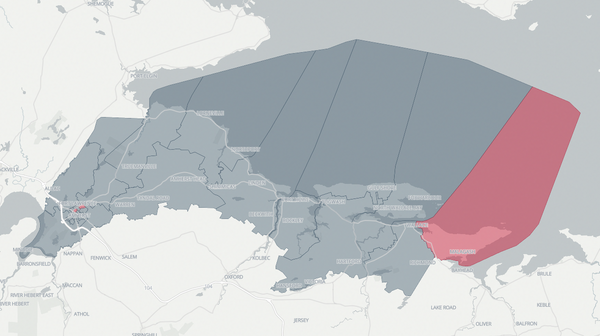 2021 Cumberland North poll map