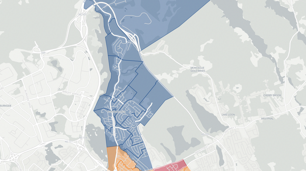 2021 Dartmouth East poll map