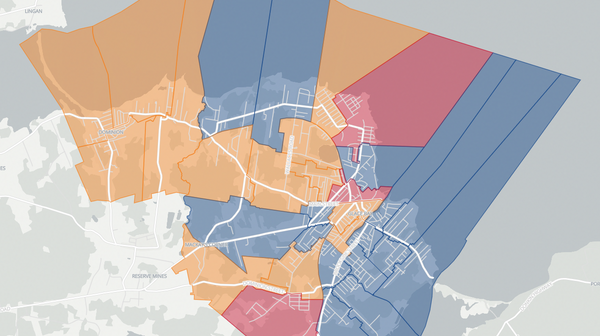 2021 Glace Bay-Dominion poll map