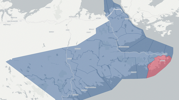 2021 Guysborough-Tracadie poll map