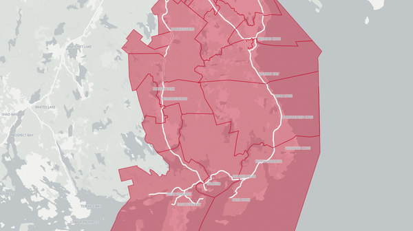 2021 Halifax Atlantic poll map