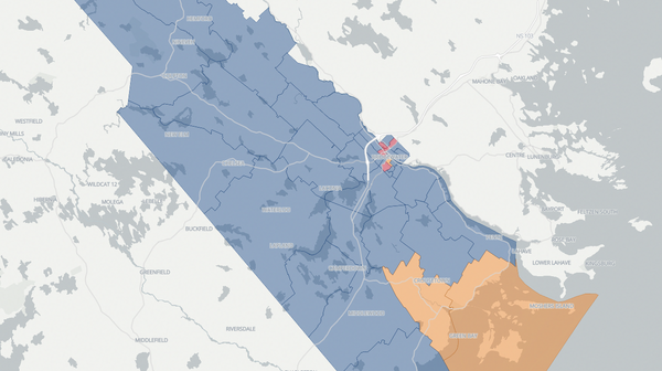 2021 Lunenburg West poll map