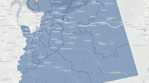 2021 Pictou East poll map