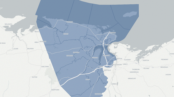 2021 Pictou West poll map