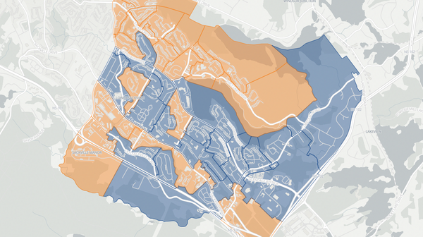 2021 Sackville-Cobequid poll map