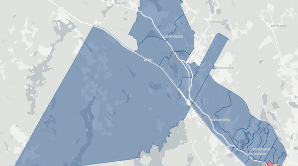 2021 Sackville-Uniacke poll map