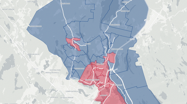 2021 Waverley-Fall River-Beaver Bank poll map