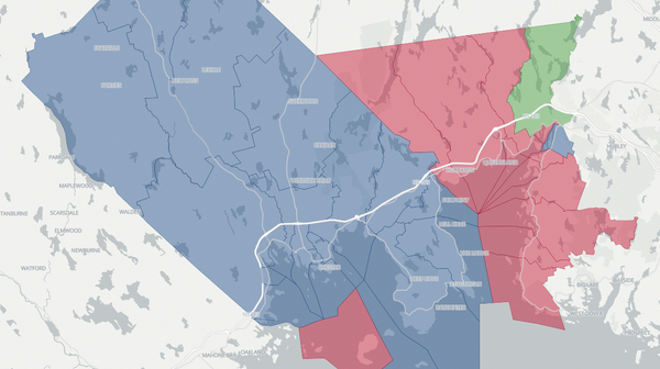2021 Chester-St. Margaret's poll map