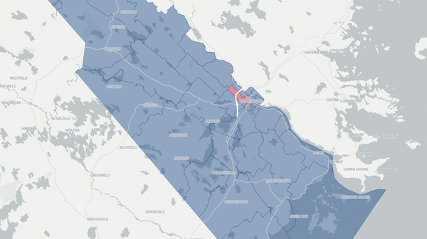 2024 Lunenburg West poll map