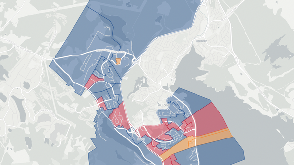 2024 Bedford South poll map