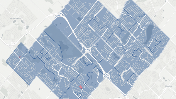 2025 Brampton North poll map
