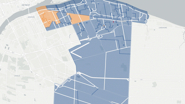 2025 Windsor—Tecumseh poll map