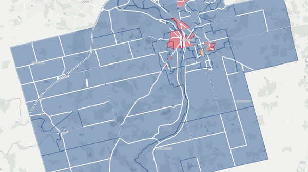 2025 Cambridge poll map