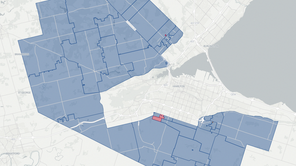 2025 Flamborough—Glanbrook poll map