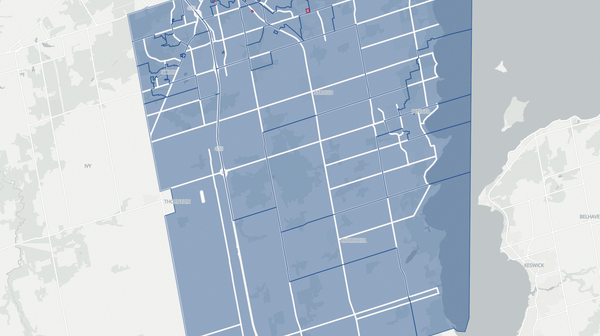 2025 Barrie—Innisfil poll map