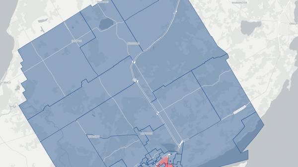 2025 Barrie—Springwater—Oro-Medonte poll map