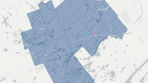 2025 Lanark—Frontenac—Kingston poll map