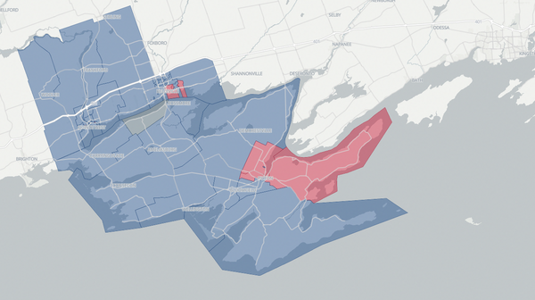 2025 Bay of Quinte poll map