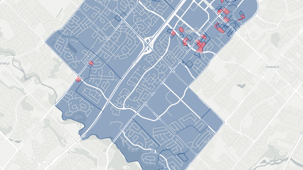 2025 Mississauga Centre poll map