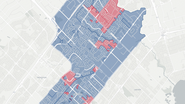 2025 Mississauga East—Cooksville poll map
