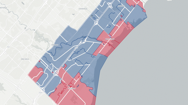 2025 Mississauga—Lakeshore poll map