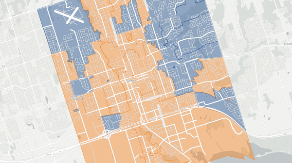 2025 Oshawa poll map