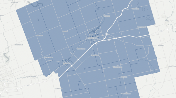 2025 Oxford poll map