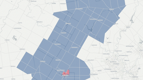 2025 Perth—Wellington poll map
