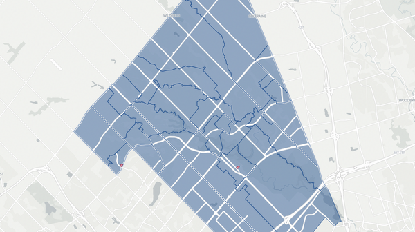 2025 Brampton East poll map
