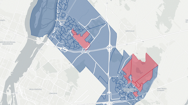 2018 Montarville poll map