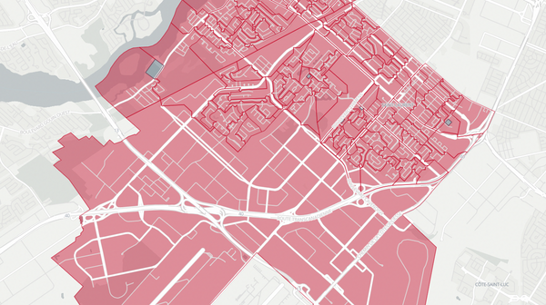 2018 Saint-Laurent poll map
